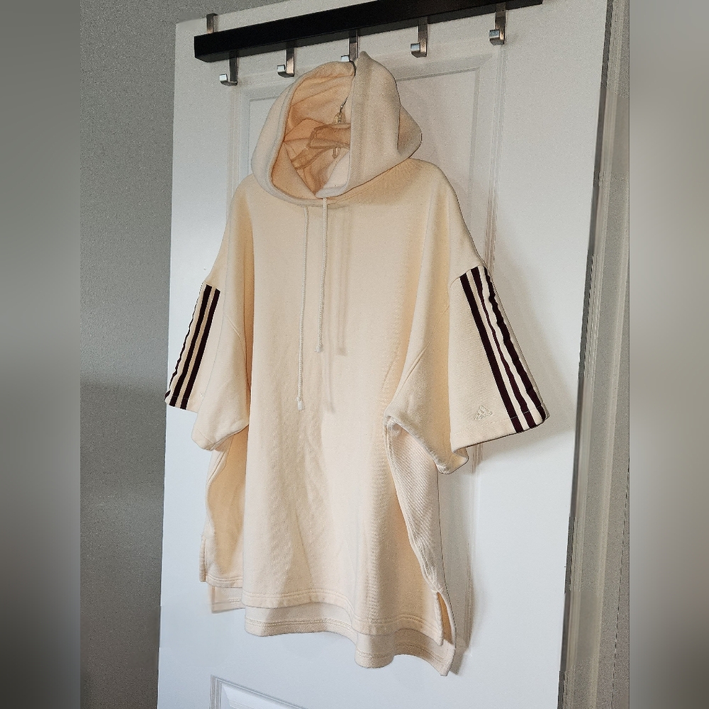 Adidas x Ivy Park Hoodie, Ecru Tint | Maroon, Unisex M - Picture 2 of 9